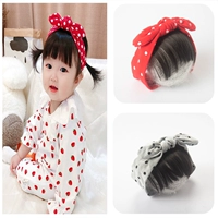 Летний тонкий детский хлопковый парик подходит для мужчин и женщин для девочек для новорожденных, брендовая челка, популярно в интернете