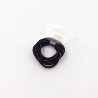 10 резинок для волос с черным серебряным луком