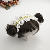 Желтая челка, цветочный принт