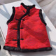 Children's Tang suit vest, baby's ethnic red vest, girl's fur collar thickened vest, New Year's wear, parent-child New Year's greeting vest