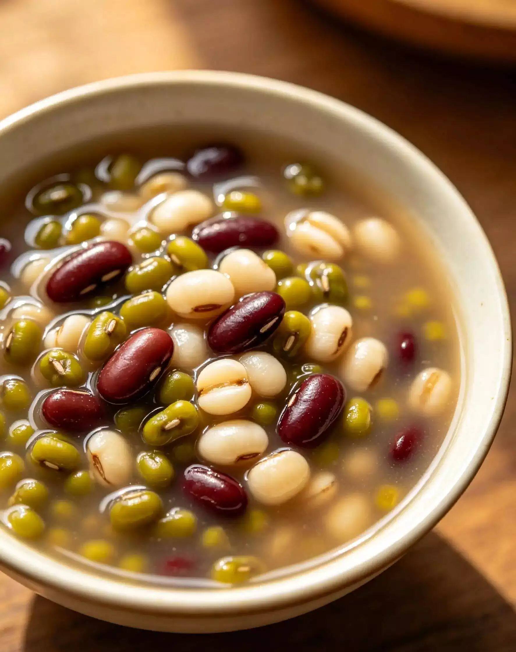 绿豆赤小豆白扁豆汤(专攻脾胃湿热)