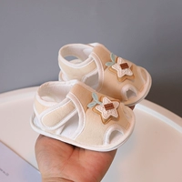 Бежевые хлопковые звездные бутоны [летние сандалии HN]