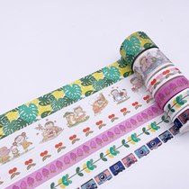 Art Little Fresh and Paper Adhesive Tapes Cartoon Dream Handbooks Diary Decorations Teenage Girl Live Tennis Net Red students
