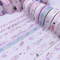 Stationery tape cherry blossom dream DIY hand tent tape hand account decoration color vitality pink and wind tape