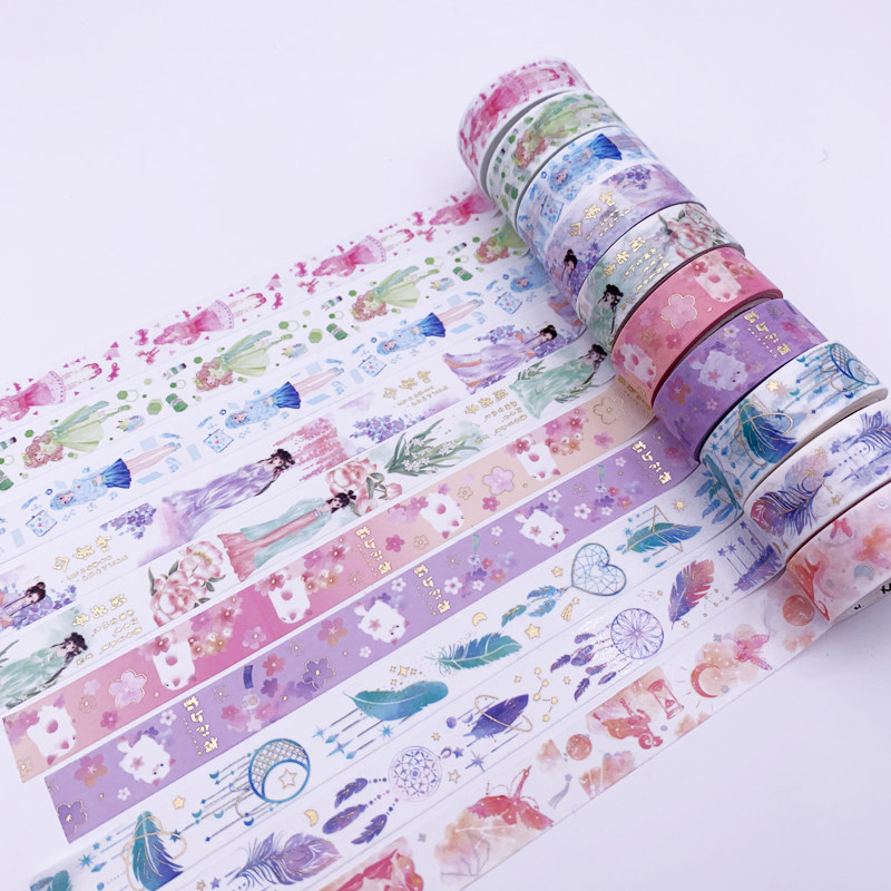 Dream Little Fresh Girl Constellation DIY handbill material diary hand ledger adorned with cute whole rolls and paper adhesive tapes