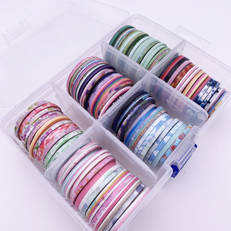Washi tape Bleeding line Roll pull strip Decorative dividing line Diary hand account border line 3mm tape Lucky bag