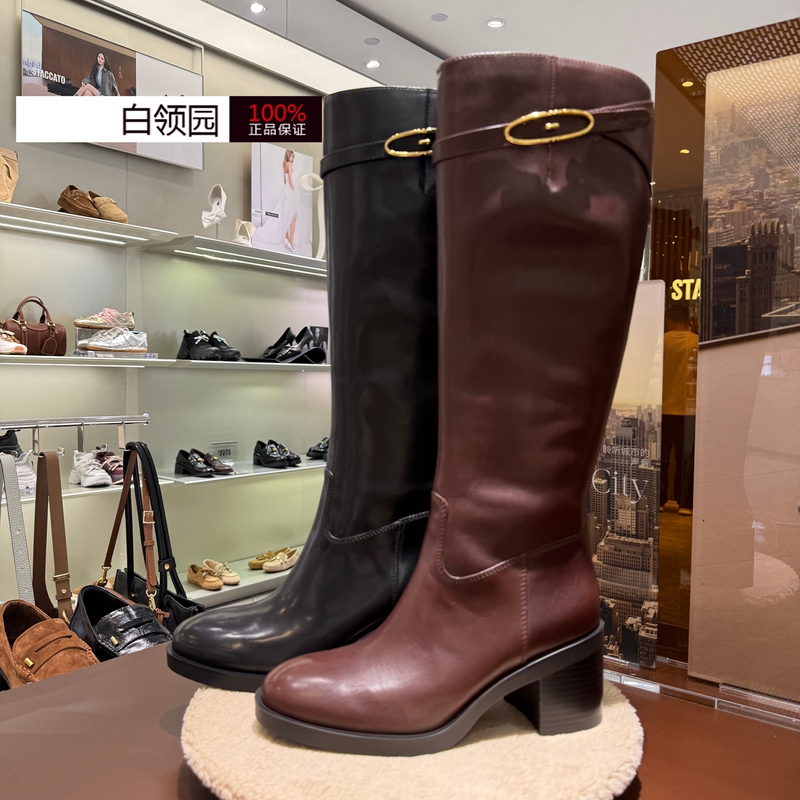 Yang Mi's Same Style Staccato~ Authentic 2026 Autumn/Winter Knight's Symphony High-Top Long Boots for Women Ekw04
