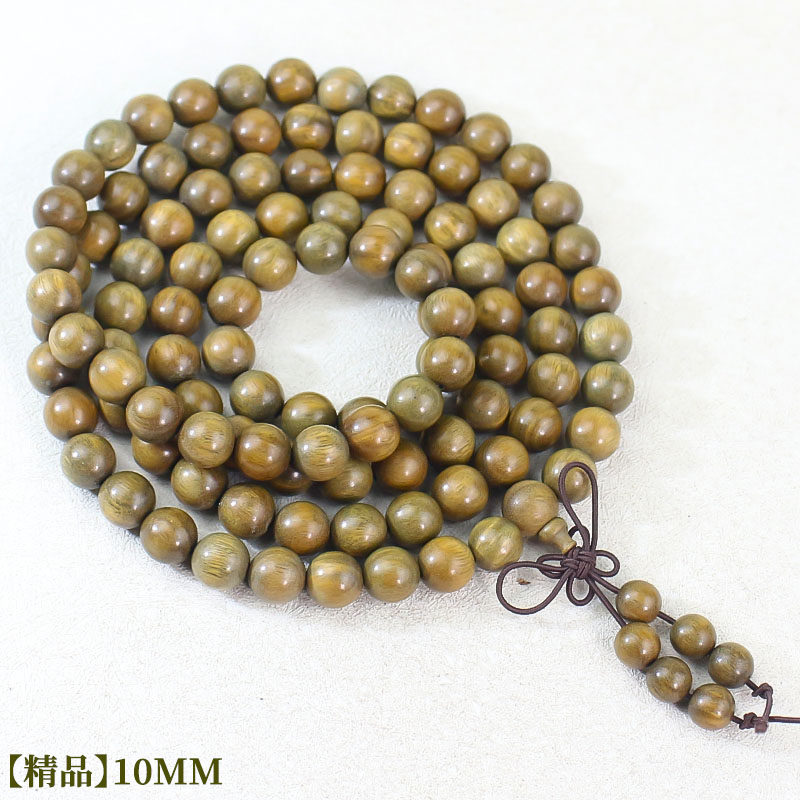 绿檀木手串沉水老料108颗佛珠手链新中式文玩男女款国潮饰品批发详情25