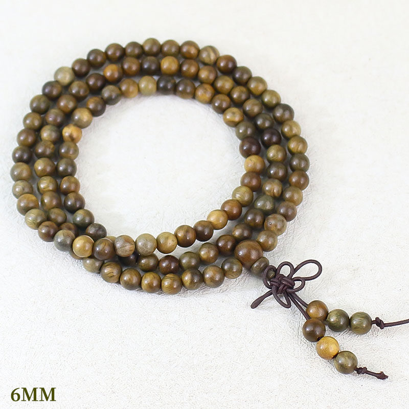 绿檀木手串沉水老料108颗佛珠手链新中式文玩男女款国潮饰品批发详情20