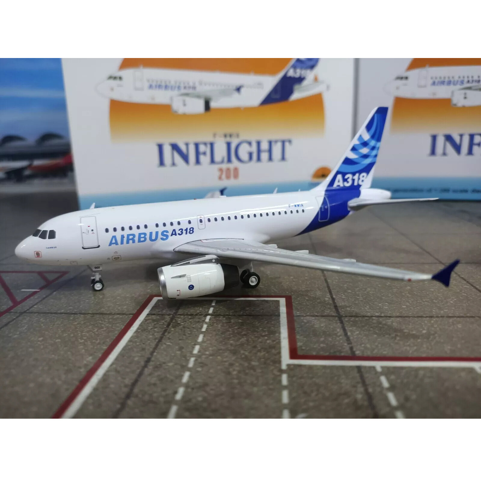 INFLIGHT 1/200 Airbus original paint Airbus A318 F-WWIA Finished