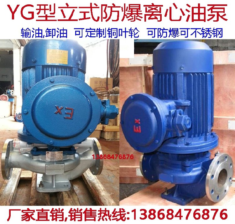 YG type explosion-proof oil pump cast iron 304 stainless steel DN100DN125DN15030KW45KW75KW90KW110K