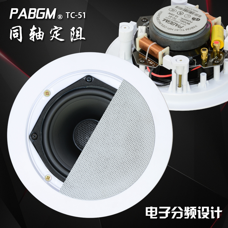 Coaxial resistance suction trumpet smallpox ceiling background radio sound background music trumpet