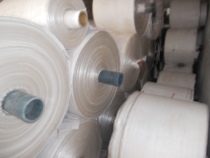 Manufacturer Dingding Coated Woven Bag Silo Stock Roll Stock Bag Material Snake Leather Bag 13 buckle 45-100 Width