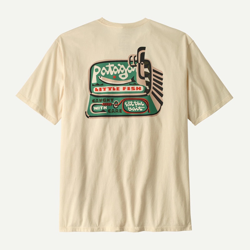 Direct Shipping Patagonia Patagonia Organic Cotton Round Neck Short-Sleeved T-Shirt Outdoor Casual Pure Cotton T-Shirt 37801