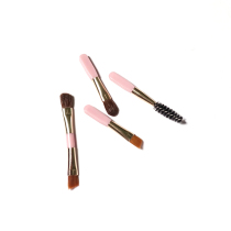 MINI eye shadow brush horse hair oblique eyebrow brush small portable makeup brush eyebrow powder eye shadow replacement MINI double head brush