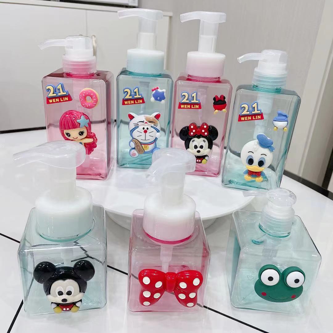 Cartoon cute press shampoo lotion bottle bottle travel portable hand wash detergent shower gel convenient bottle