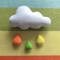 Облачный дождь капли цвета