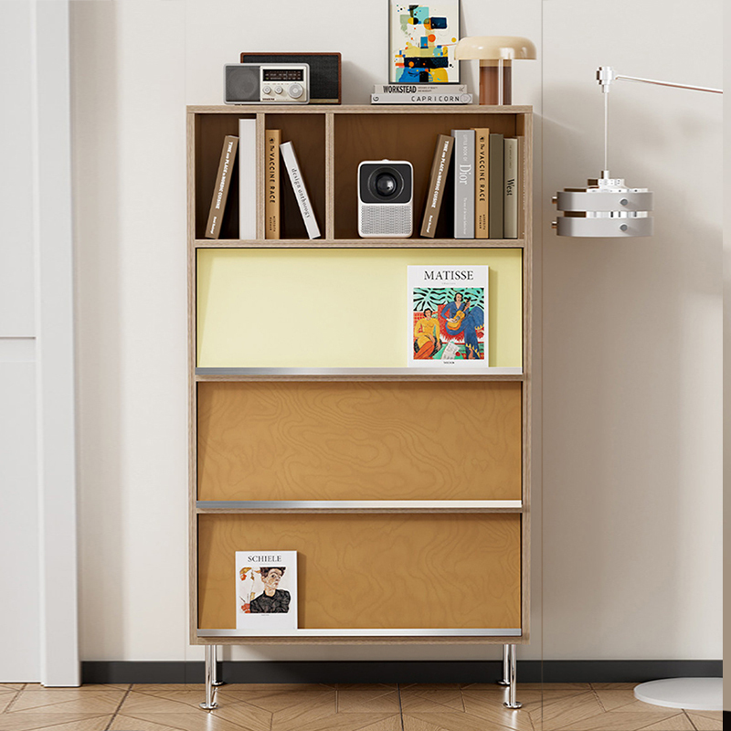 Bauhaus Cabinet Marine Board Storage Side Cabinet Large Capacity Multifunctional Display Cabinet Sideboard Wall-Mounted Bookcase