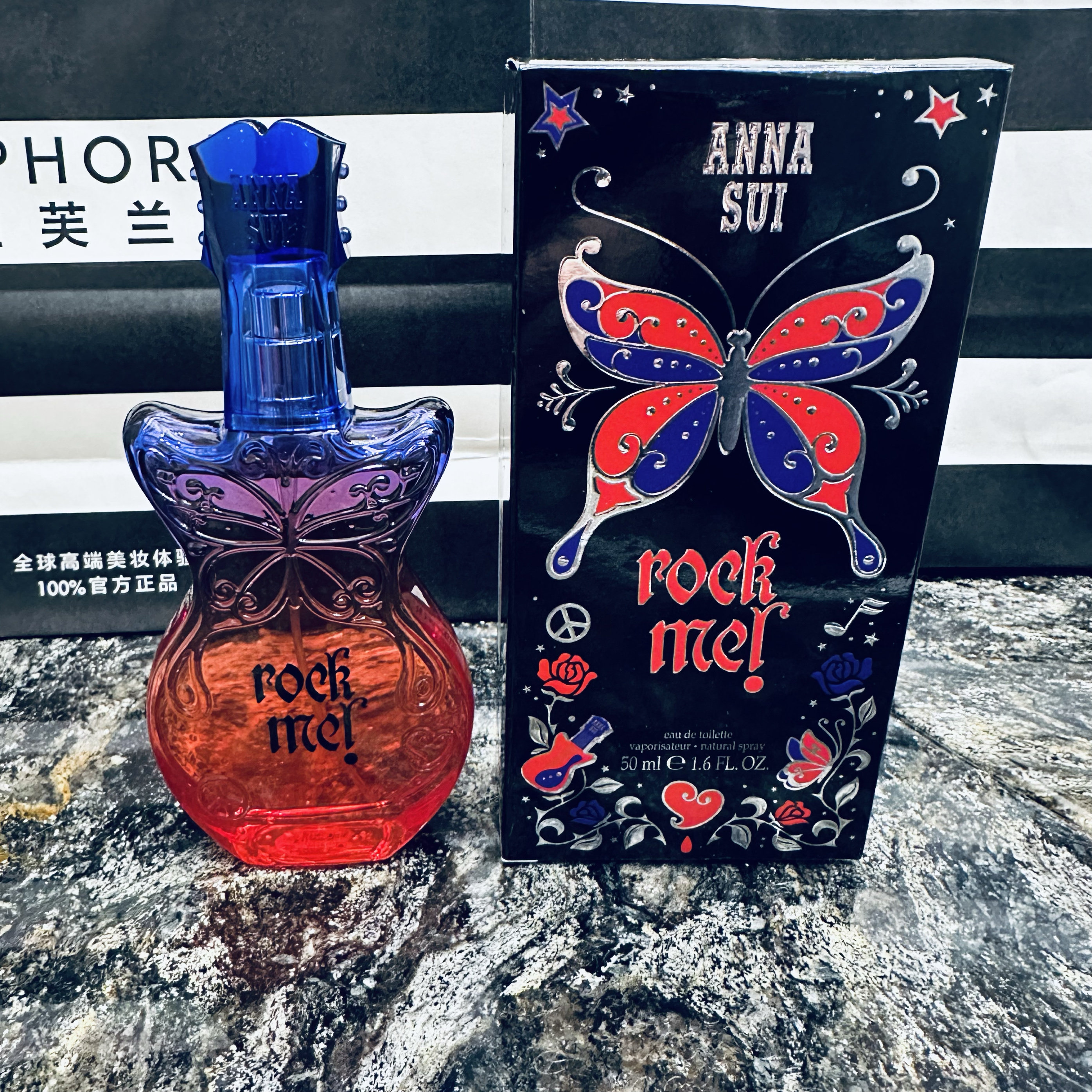 ANNA SUI安娜苏Rock Me摇滚天后心情女士淡香水绝版正品30ml50ml评价