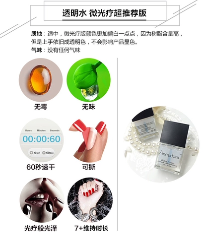 [Лак для ногтей] Anesidora Annez Armor Base Base Mail Mail Bright Moil Transparent Water Matte Moil