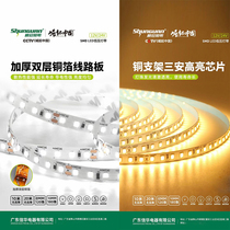 24V low voltage soft light with bare board self-adhesive light with adhesive backed light Cao no step down Guangdong Xinhua linear light with decoration