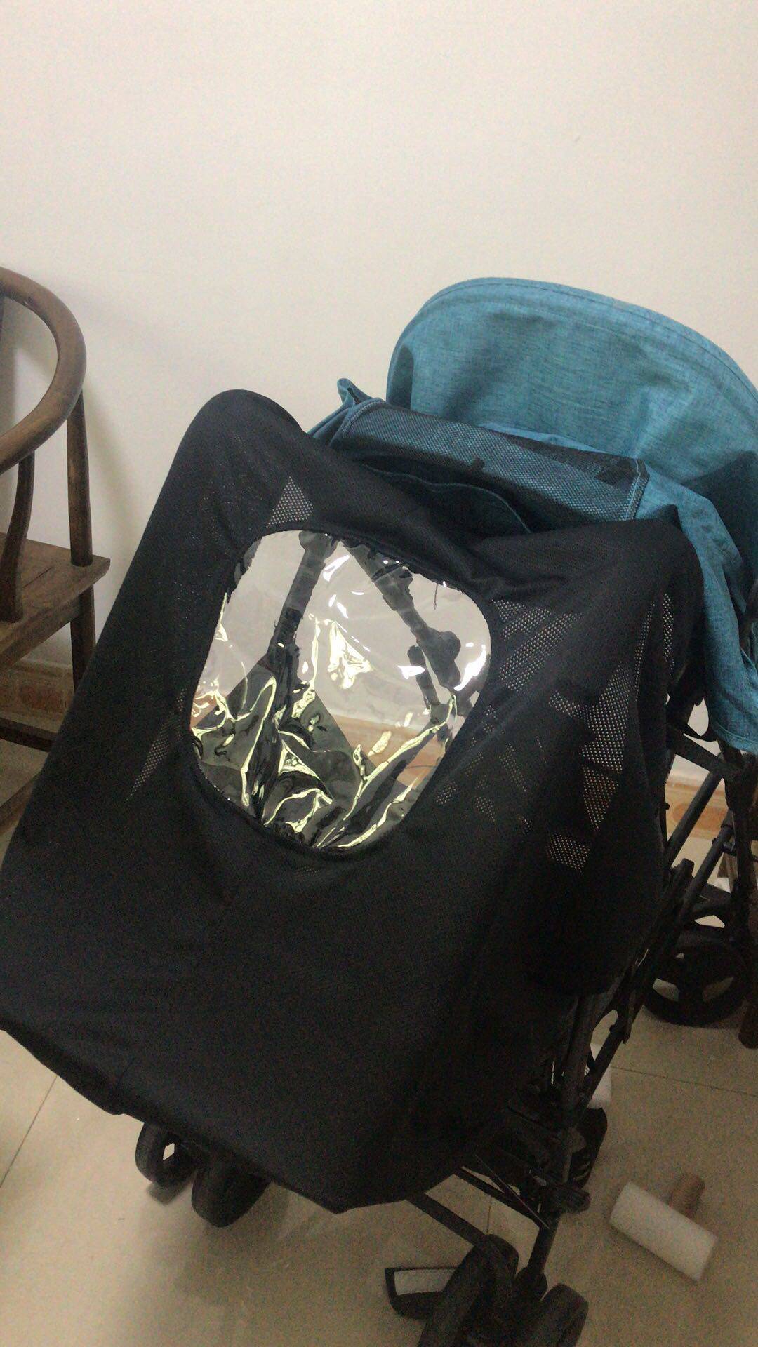 Baby double cart universal shading shed umbral cloth fully fluffy umbrella car sunscreen cloth anti-UV cloth accessories