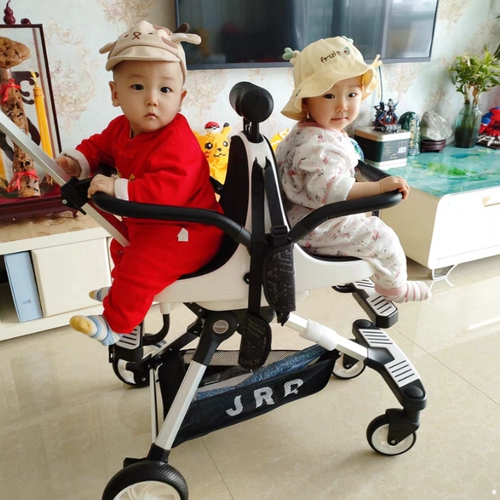 Металлическая тележка для близнецов для двоих для выхода на улицу, алюминиевый сплав