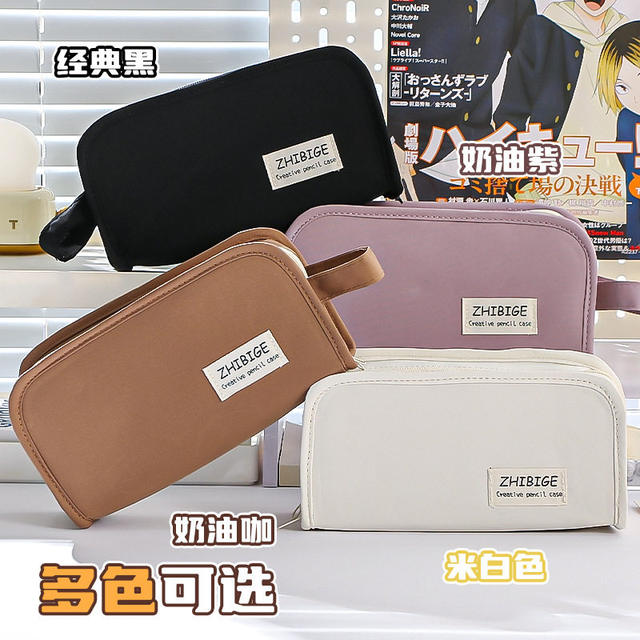 Transparent Pain Bag Pencil Case That Can Hold Badges, Anxiety-Relief Hidden Pain Bag Stationery Box, Solid Color, Large Capacity, High Aesthetic Value, Niche 2026 New Model, Anime-Style for Girls, Small Capacity, Japanese-Style Stationery Box, Pain Pencil Case