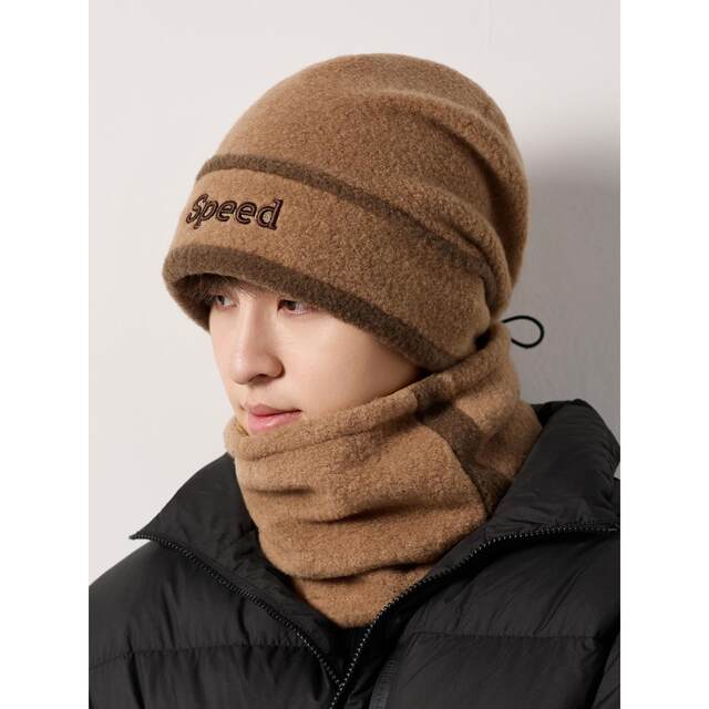 Winter thickened warm Baotou pile hat for men 2025 new neck guard outdoor cycling cold protection Baotou hat