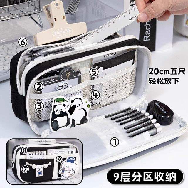 Super Durable and Cute Puppy Pencil Case for Girls, 2026 New Trendy High-Value Ins-Style Stationery Box for Girls, Large Capacity for Middle and High School Students, Boys' Pencil Case, Niche Style for Boys