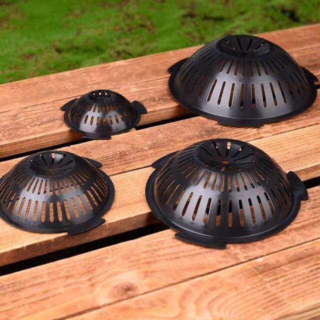 Flower Pot Bottom Hole Pad Net to Prevent Soil Leakage, Large Round Mat, Bowl-Shaped Pad, Bottom Filter Net, Breathable and Water-Permeable Cooling Mat, Plastic