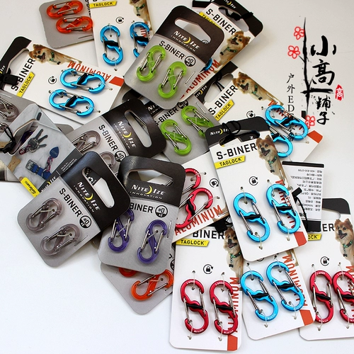 Обратное специальное предложение 〓 Niteize Niteize Nai AI Outdoor Xioolu 8 -Word Buckle Многофункциональный крючок для брелок на открытом воздухе