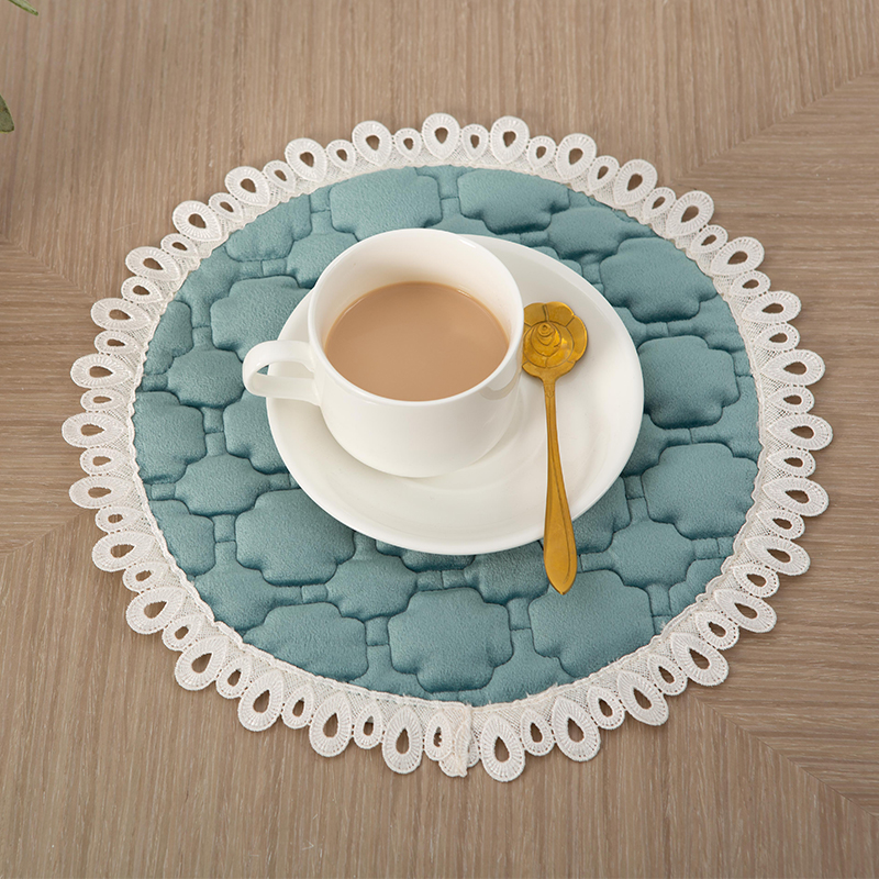 Mat table top cup mat fabric Dining Table Mat Insulation Mat dinner plate Vase Cushion Dining Cloth Mat tray Dish Cushion Lace