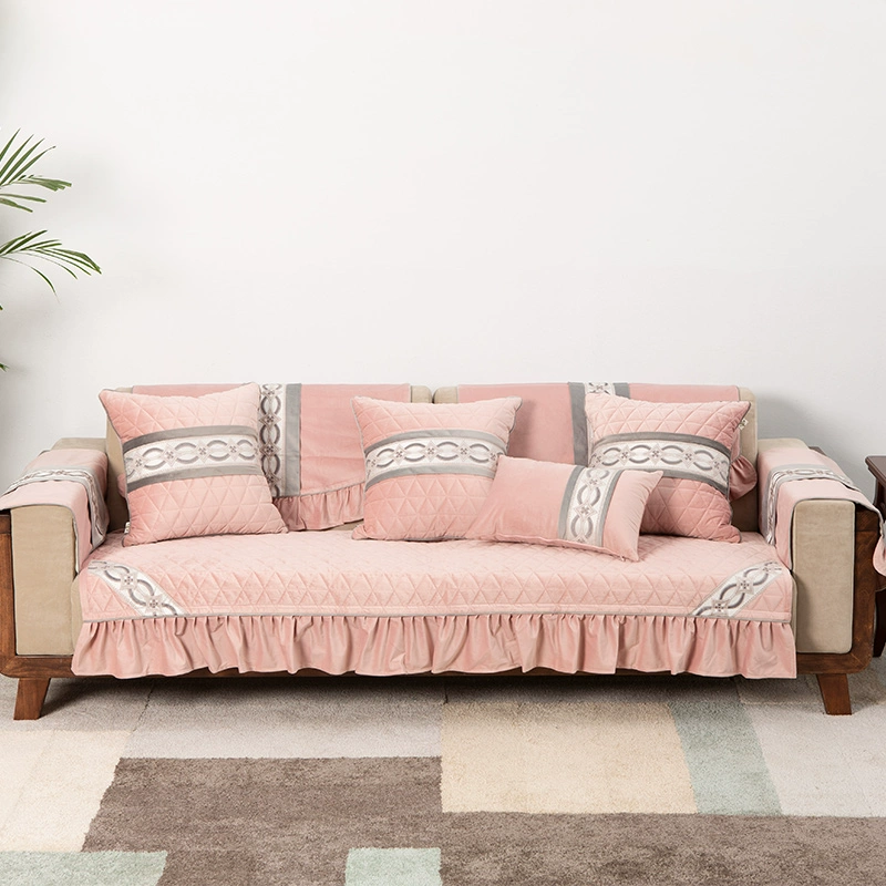 Ghế sofa đơn giản hiện đại đệm ghế sofa đệm bốn mùa đệm tựa ghế sofa bọc lưng vải nhà chống trượt - Ghế đệm / đệm Sofa