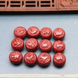 Природная руда ручной работы, аксессуар, аксессуары, бусины, браслет, мультяшный брелок, цвета киновари