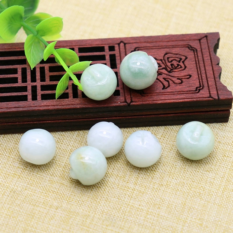 Emerald Pendant Handcrafted Engraving Children's Baby Ornaments Accessories A Cargo Needle Bracelet Green Emerald Apple-Taobao