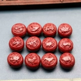 Природная руда ручной работы, аксессуар, аксессуары, бусины, браслет, мультяшный брелок, цвета киновари