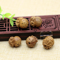 Wild core carving diy accessories material carving pendant bracelet mens string peach core handmade gourd flower