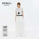 [Серия C +] Футболка MOCO с короткими рукавами и высокой резинкой из ацетата тенселя на правом плече MBE2TEE032