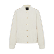 (Merino Sheep Wool) MOCO 2024 Spring New Arrival Banana Sleeve Baseball Uniform Woolen Jacket