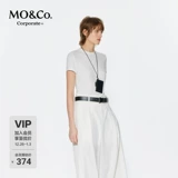 [Серия C +] Футболка MOCO с короткими рукавами и высокой резинкой из ацетата тенселя на правом плече MBE2TEE032