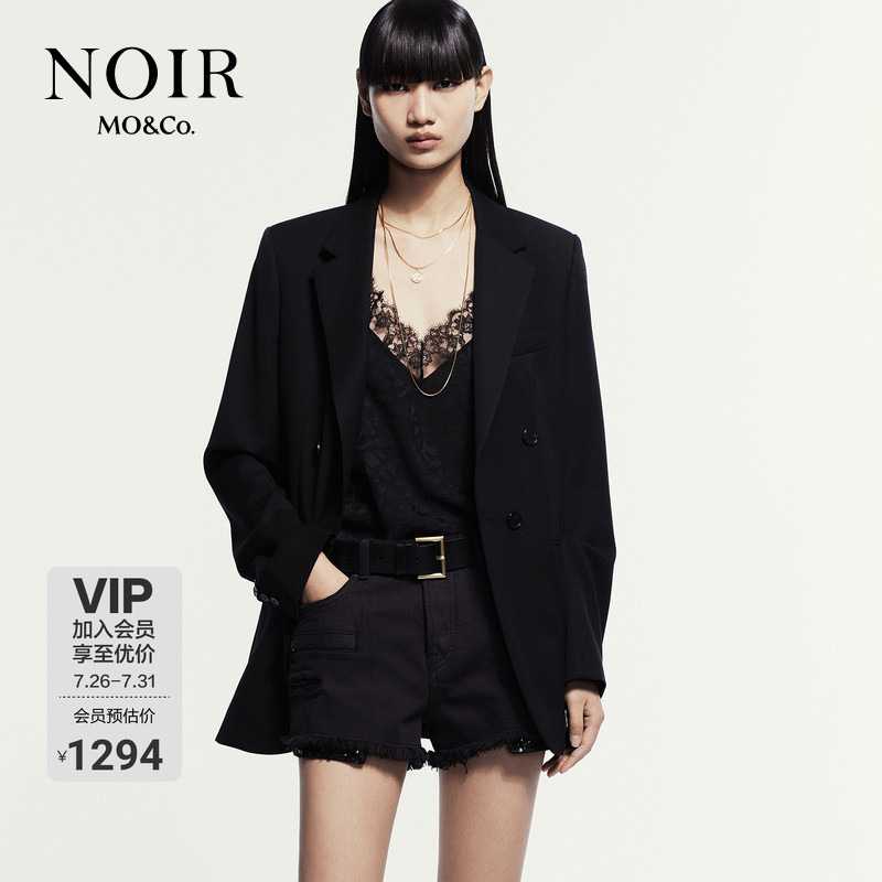 【Noir Series】Moco Suit Spring/Summer Merino Wool Shoulder Pad Lightweight Jacket 【Noir Series】Moco Suit Spring/Summer Merino Wool Shoulder Pad Lightweight Jacket