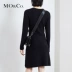 Áo len cổ tròn MOCO len dệt kim tay dài A-line MA174DRS302 Moan