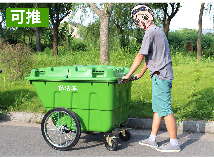 Thùng rác lớn 400L có nắp đậy kích thước lớn vệ sinh ngoài trời tài sản ...