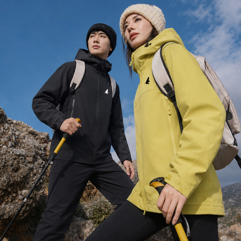 German Trek&Travel Flying Eagle Couple's Outdoor Jacket, Loose Fit, Unisex, 9 Colors, Windproof and Waterproof German Trek&Travel Flying Eagle Couple's Outdoor Jacket, Loose Fit, Unisex, 9 Colors, Windproof and Waterproof