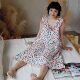 Cranberry pure cotton gauze pajamas casual ມີ suspenders