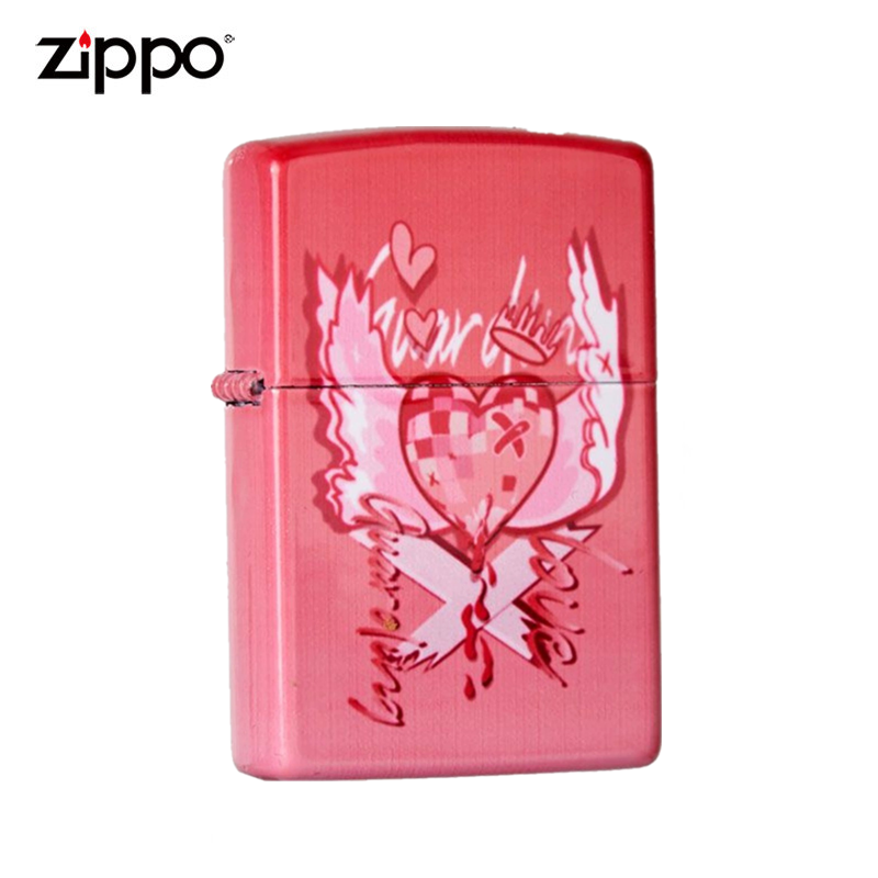 Official Zippo Lighter Genuine colour printed with love name windproof kerosene creative Seven New Year's Eve gift z-Taobao