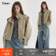Fano Classic Retro Short Windbreaker Women's 2026 Spring New Style Lapel Raglan Sleeve Workwear Style Jacket