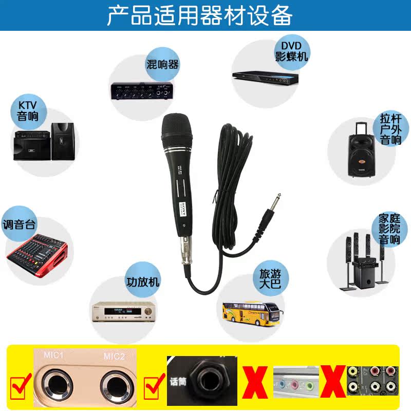 synco mic d1 Micrô ktv chuyên dụng có dây micro chuyên nghiệp dòng khuếch đại âm thanh gia đình micro chống hú mic loa kéo