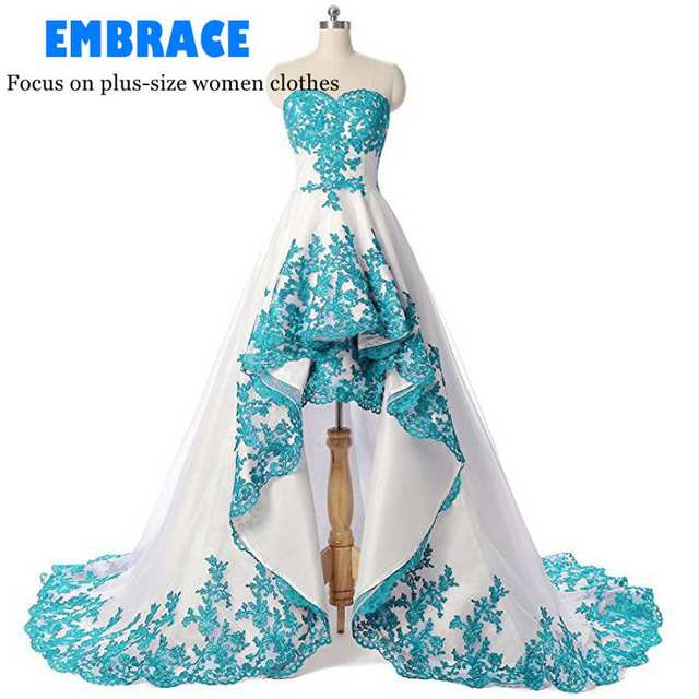 Tube top short front and long back women's autumn seaside vacation dress blue and white porcelain temperament slimming maxi skirt dress wedding dress EM1